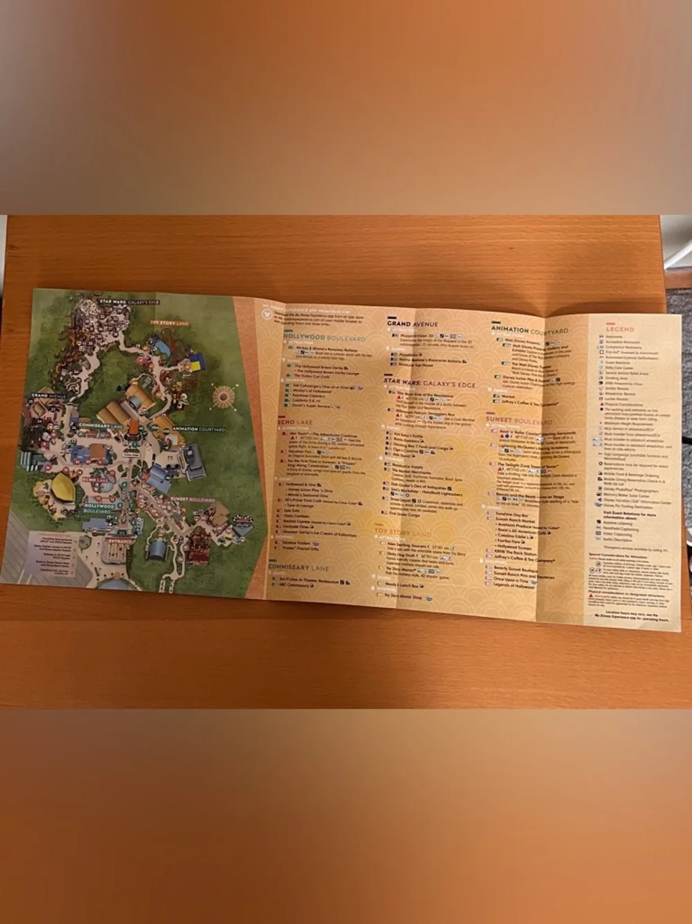 4 Disney+ day commemorative collective pin & map from Disney’s Hollywood Studios